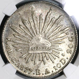 1877-Ca EA NGC MS 63 Mexico 8 Reales Chihuahua Mint Silver Coin (20092703C)