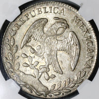 1877-Ca EA NGC MS 63 Mexico 8 Reales Chihuahua Mint Silver Coin (20092703C)