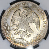 1877-Ga NGC MS 62 Mexico 8 Reales Mint State Guadalajara Silver Coin (19060203C)