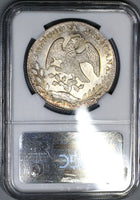 1877-Ga NGC MS 62 Mexico 8 Reales Mint State Guadalajara Silver Coin (19060203C)