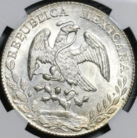 1877-Mo NGC MS 64 Mexico 8 Reales Mint State Silver Coin POP 4/1 (21040202D)