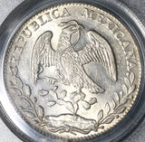 1878/7-Go PCGS MS 62 Mexico 8 Reales Rare Guanajuato Overdate Silver Coin (21120501C)