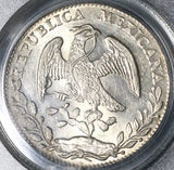 1878/7-Go PCGS MS 62 Mexico 8 Reales Rare Guanajuato Overdate Silver Coin (21090407C)