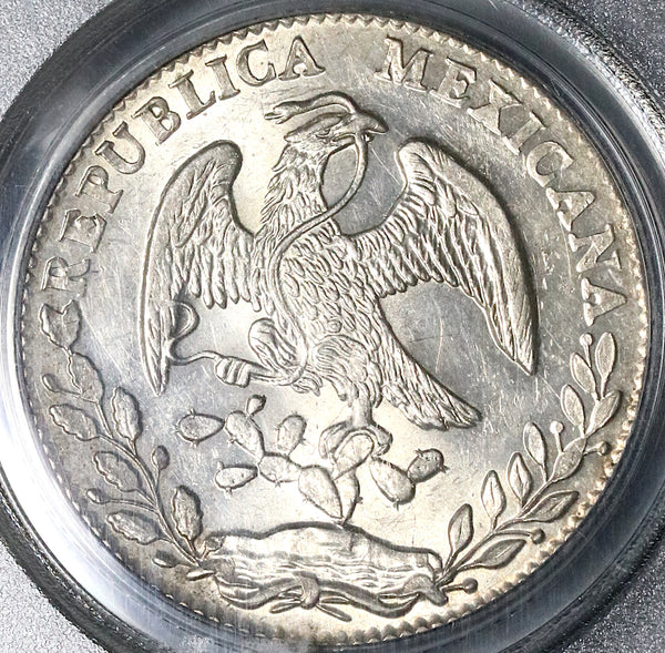 1878/7-Go PCGS MS 62 Mexico 8 Reales Rare Guanajuato