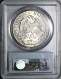 1878/7-Go PCGS MS 62 Mexico 8 Reales Rare Guanajuato Overdate Silver Coin (21120501C)