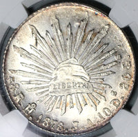 1878-Ho NGC MS 64 Mexico 8 Reales Hermosillo Silver Coin POP 3/2 (21030303D)