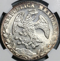 1878-Ho NGC MS 64 Mexico 8 Reales Hermosillo Silver Coin POP 3/2 (21030303D)