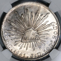 1881-C NGC MS 64 Mexico 8 Reales Culiacan Mint Silver Coin POP 2/2 (21070802C)