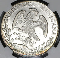 1881-Ca NGC MS 63 Mexico 8 Reales Chihuahua Mint Silver Coin POP 1/1 (17073001D)
