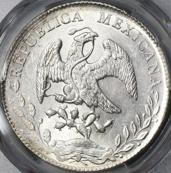 1882-Zs PCGS MS 63 Mexico 8 Reales Zacatecas Mint Lustrous Coin