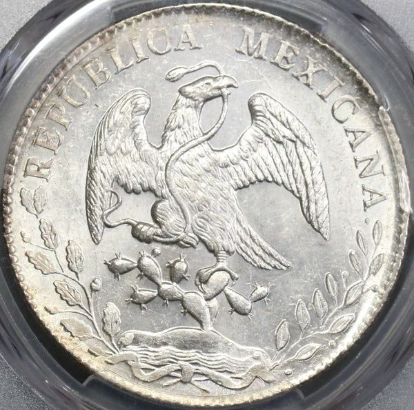 1882-Zs PCGS MS 63 Mexico 8 Reales Zacatecas Mint Lustrous Coin