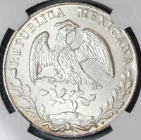 1883-As NGC MS 63 Mexico 8 Reales Rare Alamos Mint State Silver Coin (19092001C)