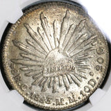 1883-Ca NGC MS 63 Mexico 8 Reales Chihuahua Mint Silver Coin (20092704C)
