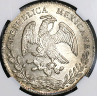 1883-Ca NGC MS 63 Mexico 8 Reales Chihuahua Mint Silver Coin (20092704C)