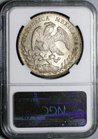 1883-Ca NGC MS 63 Mexico 8 Reales Chihuahua Mint Silver Coin (20092704C)