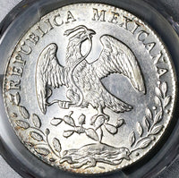 1883-Go PCGS MS 61 Mexico 8 Reales Mint State Guanajuato Silver Coin (22022702C)
