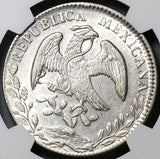 1885-Do NGC MS 61 Mexico 8 Reales Durango Cap Rays Mint State Silver Coin (23031202D)