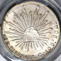 1885-Pi LC NGC MS 63 Mexico 8 Reales Potosi Rare Silver Coin POP 1/2 (20090902C)