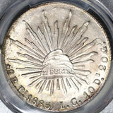 1885-Pi LC NGC MS 63 Mexico 8 Reales Potosi Rare Silver Coin POP 1/2 (20090902C)