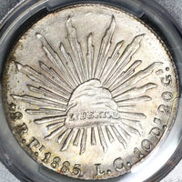 1885-Pi LC NGC MS 63 Mexico 8 Reales Potosi Rare Silver Coin POP 1/2 (20090902C)