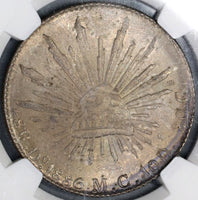 1886-Do NGC MS 64 Mexico 8 Reales Durango Mint Silver Coin Pop 2/2 (18092501C)