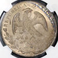 1886-Do NGC MS 64 Mexico 8 Reales Durango Mint Silver Coin Pop 2/2 (18092501C)