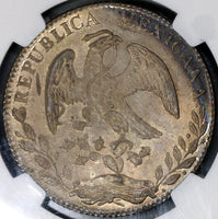 1886-Do NGC MS 64 Mexico 8 Reales Durango Mint Silver Coin Pop 2/2 (18092501C)