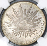 1886-Mo NGC MS 64 Mexico 8 Reales Mint State Silver Coin (19042903C)