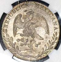 1886-Mo NGC MS 64 Mexico 8 Reales Mint State Silver Coin (19042903C)
