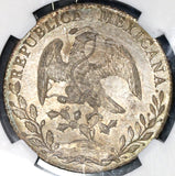 1886-Mo NGC MS 64 Mexico 8 Reales Mint State Silver Coin (19042903C)