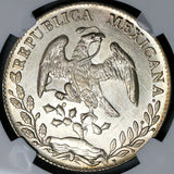 1887-As NGC MS 62 Mexico 8 Reales Rare Alamos Mint State Silver Coin (22042101C)