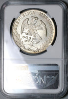 1887-As NGC MS 62 Mexico 8 Reales Rare Alamos Mint State Silver Coin (22042101C)