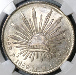 1889-Pi NGC MS 64 Mexico 8 Reales Potosi Mint Silver Coin (20092801C)