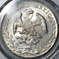 1890-Ga PCGS MS 62 Mexico 8 Reales Guadalajara Mint State Silver Coin (21011501D)