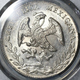 1890-Ga PCGS MS 62 Mexico 8 Reales Guadalajara Mint State Silver Coin (21011501D)