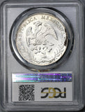 1890-Ho PCGS MS 62 Mexico 8 Reales Hermosillo Mint State Rare Grade Silver Coin (19052702C)