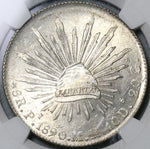 1890-Pi NGC MS 63 Mexico 8 Reales Potosi Mint State Silver Coin (21101302C)