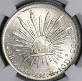 1890-Pi NGC MS 63 Mexico 8 Reales Potosi Mint State Silver Coin (21101302C)