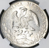 1890-Pi NGC MS 63 Mexico 8 Reales Potosi Mint State Silver Coin (21101302C)