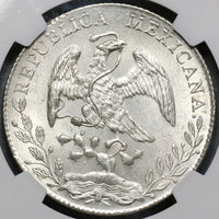 1890-Zs NGC MS 63 Mexico 8 Reales Mint State Lustrous Silver Coin (19070601C)