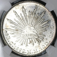 1892-Ca NGC MS 63 Mexico 8 Reales Silver Chihuahua Mint Lustrous Coin (17102603D)