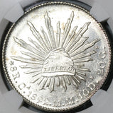 1892-Ca NGC MS 63 Mexico 8 Reales Silver Chihuahua Mint Lustrous Coin (17102603D)