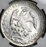 1892-Ca NGC MS 63 Mexico 8 Reales Silver Chihuahua Mint Lustrous Coin (17102603D)