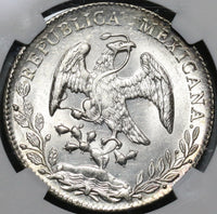 1892-Ca NGC MS 63 Mexico 8 Reales Silver Chihuahua Mint Lustrous Coin (17102603D)