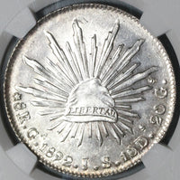 1892-Ga NGC MS 63 Mexico 8 Reales Guadalajara Mint State Silver Coin (20041802C)