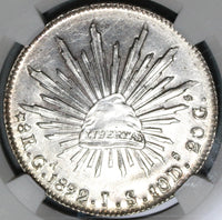 1892-Ga NGC MS 63 Mexico 8 Reales Guadalajara Mint State Silver Coin (20041802C)