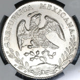 1893-As NGC MS 63 Mexico 8 Reales Coin Mint State Alamos Silver Coin (19111701C)