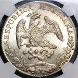 1893-As NGC MS 64 Mexico 8 Reales Rare Alamos Mint State Silver Coin (22073101C)