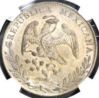 1894-As NGC MS 62 Mexico 8 Reales Coin Scarce Alamos Silver Coin (19061501C)