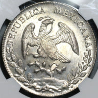 1894-Ga NGC MS 64+ Mexico 8 Reales Guadalajara Mint State Silver Coin (20061301C)
